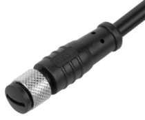 M9 预浇铸线缆连接器，孔，芯数：6，焊接, 直,  IP67